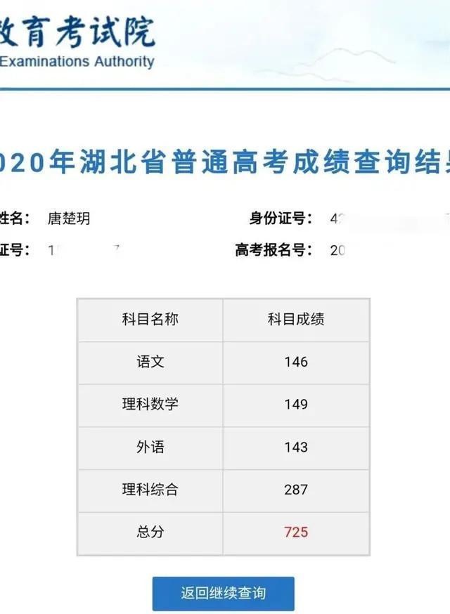 武漢學(xué)霸高考725分，這位湖北2020高考狀元到底有多強(圖2)